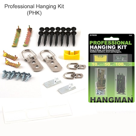Electriduct Picture Hanging Kit w/Bear Claw Hanger w/ Locator + Level HM-PHK